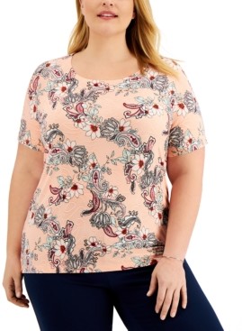 jm collection tops plus size