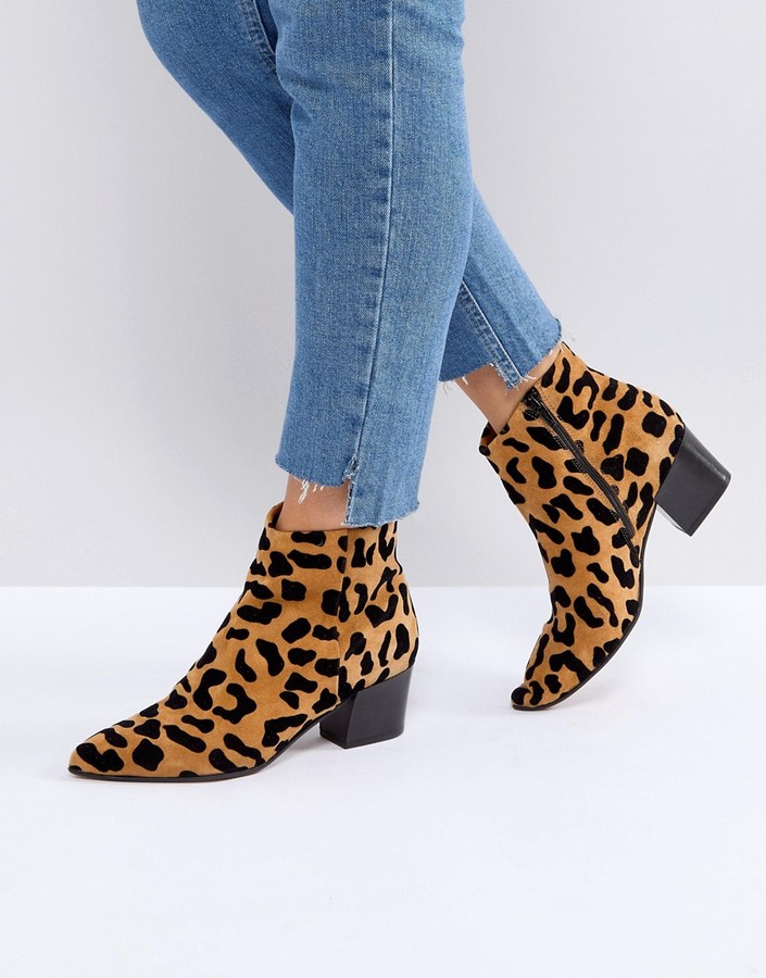 Office Aruba leopard print boots - ShopStyle