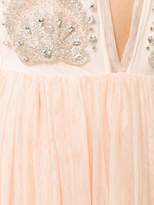 Thumbnail for your product : Elisabetta Franchi deep V-neck embellished evening dress