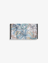 Thumbnail for your product : Emily Carter Ladies Blue and White Lily Floral-Print Silk Face Covering Mask