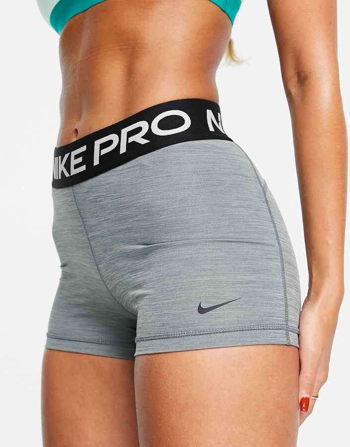 Nike Training Pro 365 DriFIT 3 inch booty shorts in grey ShopStyle