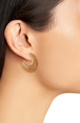 Kate Spade Glitter 41mm Hoop Earrings
