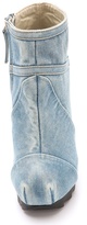 Thumbnail for your product : Camilla Skovgaard Seams Denim Wedge Booties