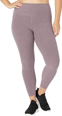 Beyond Yoga Plus Size High Waisted Midi Leggings (Silverberry Heather)  Women's Workout - ShopStyle