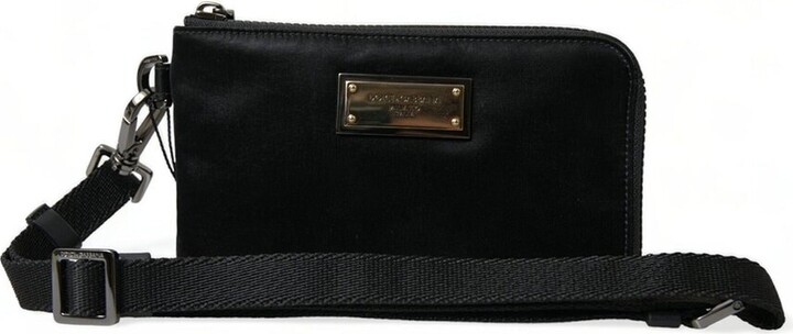 Dolce & Gabbana Nylon & Leather Pouch