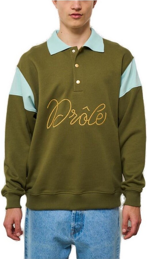 Drôle De Monsieur Logo Embroidered Polo Shirt