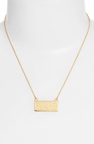 Thumbnail for your product : Kate Spade 'kiss A Prince' License Plate Pendant Necklace