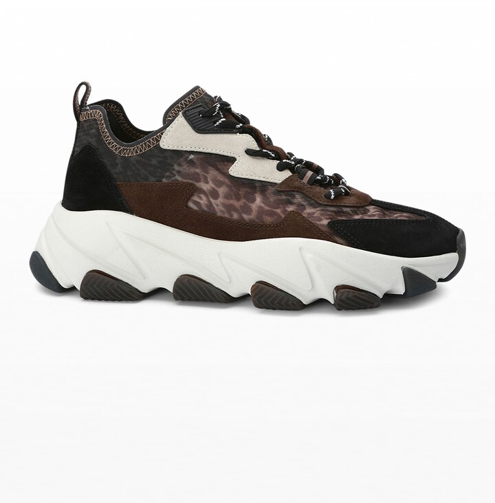 Ash Eclipse Leopard-Print Suede Trainer Sneakers - ShopStyle
