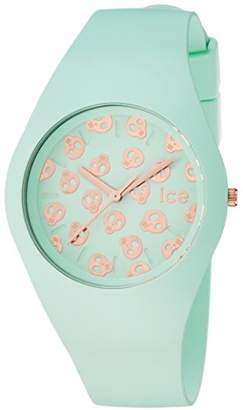 Ice Watch Ice-Watch - ICE skull Luminous mint - Women's wristwatch with silicon strap - 001257 (Medium)