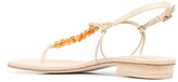 Thumbnail for your product : Cult Gaia Beaded T-Bar Sandals