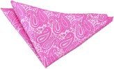 Thumbnail for your product : DQT Premium Woven Microfibre Paisley Patterned Fuchsia Pink Men's Fashion Wedding Handkerchief Pocket Square Hanky Accessory