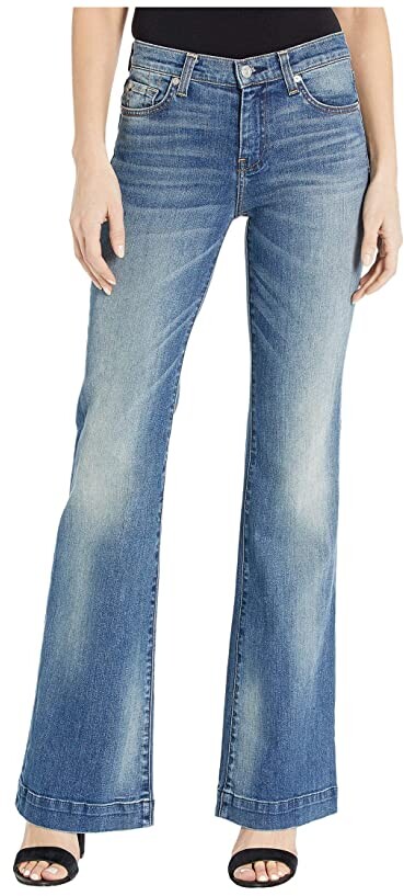 7 for all mankind white flare jeans