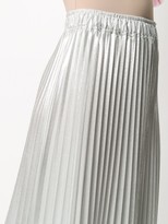 Thumbnail for your product : Nude Metallic Pleated Midi Skirt