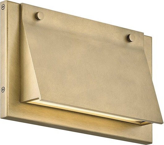 Hinkley Fold Outdoor LED Wall Sconce in Black Size: 12\