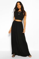 Thumbnail for your product : boohoo Floor Sweeping Jersey Maxi Skirt
