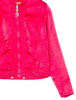 Thumbnail for your product : Miss Blumarine Girls' Satin Bomber Jacket