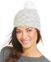 Thumbnail for your product : Echo Balmoral Boucle Hat Rabbit Fur Pom Pom
