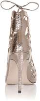 Thumbnail for your product : Little Mistress *Little Mistress Pewter Lace Cut Out Heels