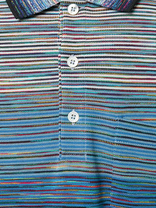 Missoni gradient stripe polo shirt