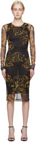 Thumbnail for your product : Versace Jeans Couture Black Tulle Printed Dress