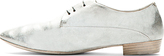 Thumbnail for your product : Marsèll Silver Distressed Leather Oxford Flats