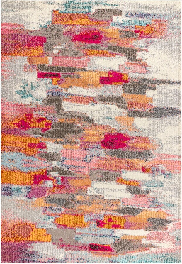 Jonathan Y Designs Contemporary POP Modern Abstract Brushstroke Area Rug