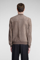 Thumbnail for your product : Salvatore Santoro Bomber In Taupe Leather