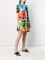 Thumbnail for your product : Pleats Please Issey Miyake colour-block flared dress