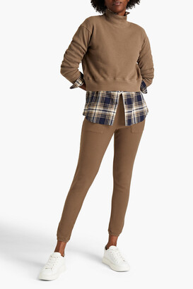 Monrow Waffle-knit cotton-blend track pants