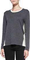 Thumbnail for your product : Rag and Bone 3856 Rag & Bone Renelle Two-Tone Slub Pullover