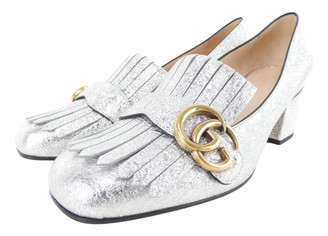 gucci marmont shoes silver