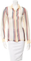 Thumbnail for your product : Dries Van Noten Silk Button-Up Top w/ Tags