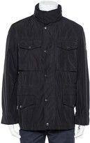 Thumbnail for your product : Burberry Black Synthetic Pocket Detail Zip Front Jacket S