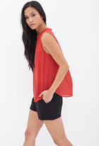 Thumbnail for your product : Forever 21 Chiffon Pocket Blouse