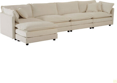 Brayden Studio Modular Sectional Sofa For Living Room, Couch Convertible Sectional Couch With 1 Ottoman , Chenille