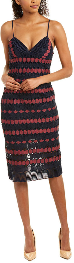 bardot diamond lace dress