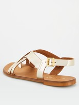 Thumbnail for your product : Office Serious Wide Fit Flat Sandal - Gold