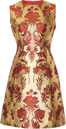 Dolce & Gabbana Floral Lurex Jacquard Dress