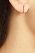 Thumbnail for your product : Anita Ko Huggy 18-karat rose gold diamond hoop earrings