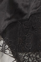 Thumbnail for your product : Coco de Mer Evita Cutout Lace And Stretch-satin Briefs - Black