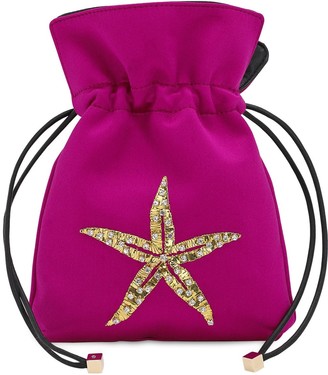 cerise pink clutch bag