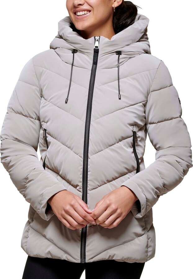 DKNY Women's Hooded Shine Puffer Coat, Created for Macy's - ShopStyle