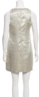 Rachel Zoe Sleeveless Metallic Mini Dress