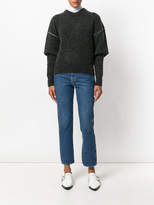 Thumbnail for your product : MM6 MAISON MARGIELA layered sleeve knitted jumper