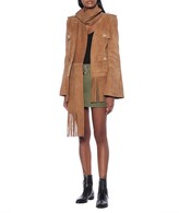 Thumbnail for your product : Balmain Embellished suede jacket