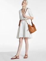 Thumbnail for your product : Halston Lurex Stripe Shirt Dress