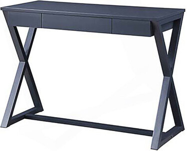 Console Table With X-Shape Base And 1 Drawer, Hallway Table