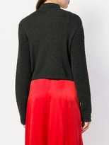 Thumbnail for your product : Romeo Gigli Pre Owned Cropped Textured Cardigan