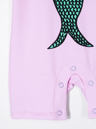 Stella McCartney Kids Mermaid-Print Short-Sleeved Swimsuit