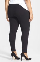 Thumbnail for your product : DKNYC Pintuck Moto Leggings (Plus Size)